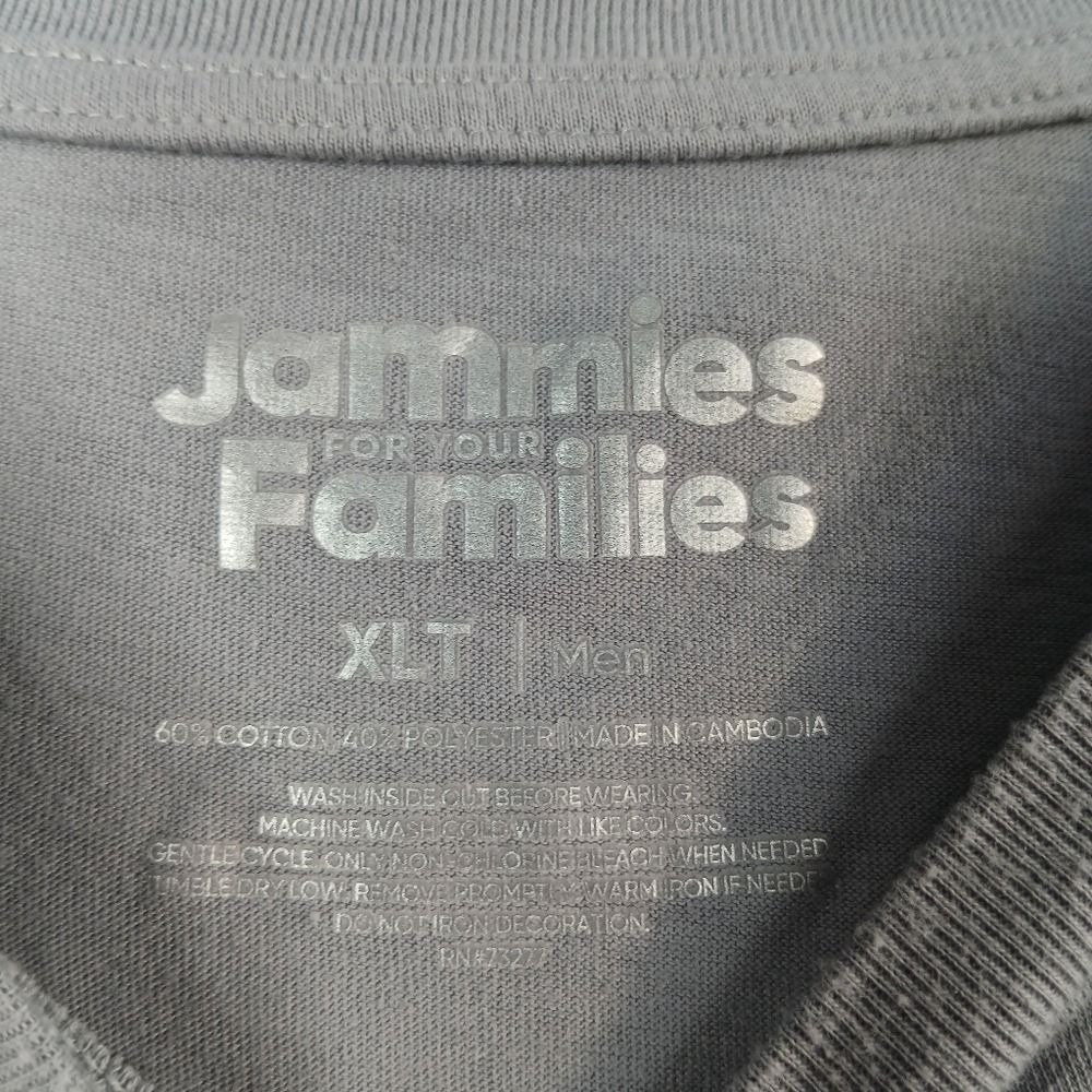 Jammies For Your Families Pajama Top Men XLT Grey Home For The Holidays Graphic - Picture 3 of 4